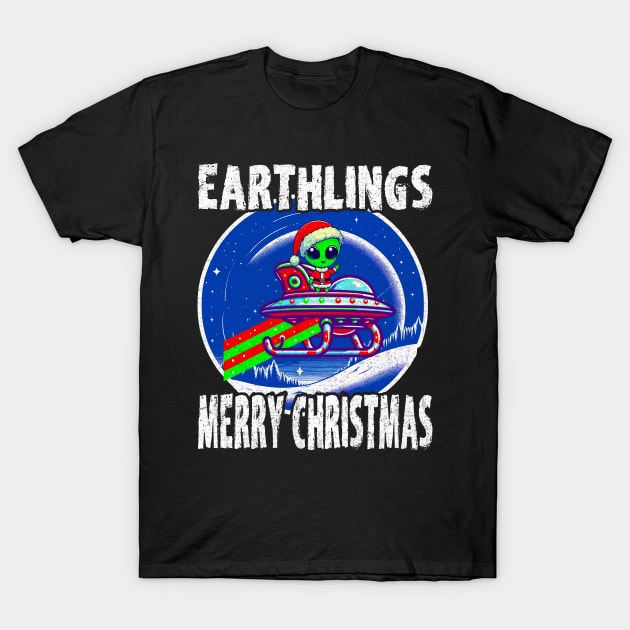 Alien Christmas T-Shirt by Outrageous Flavors